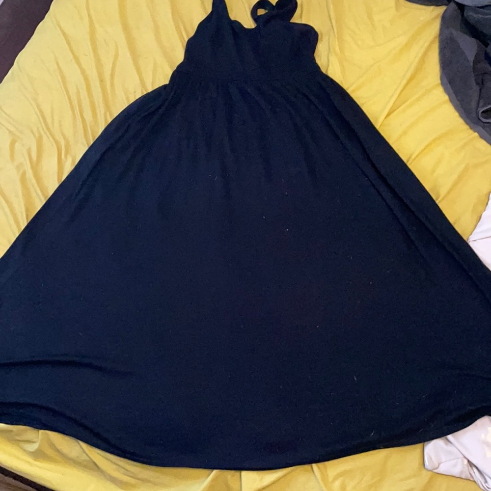 Wilfred black midi dress